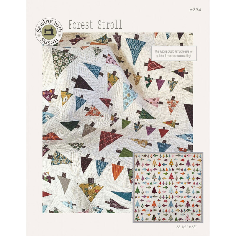 The front of the Forest Stroll pattern showing the completed design