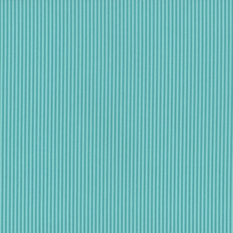 Tonal aqua striped fabric