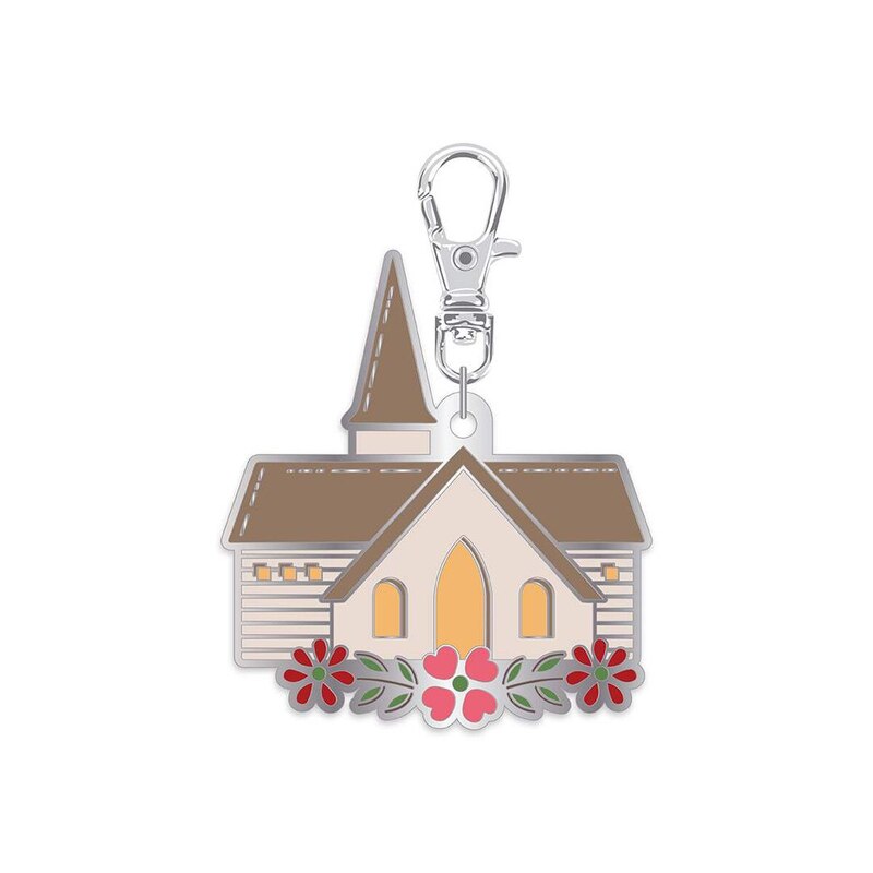 A digital mockup of the Chapel charm, isolated on a white background.