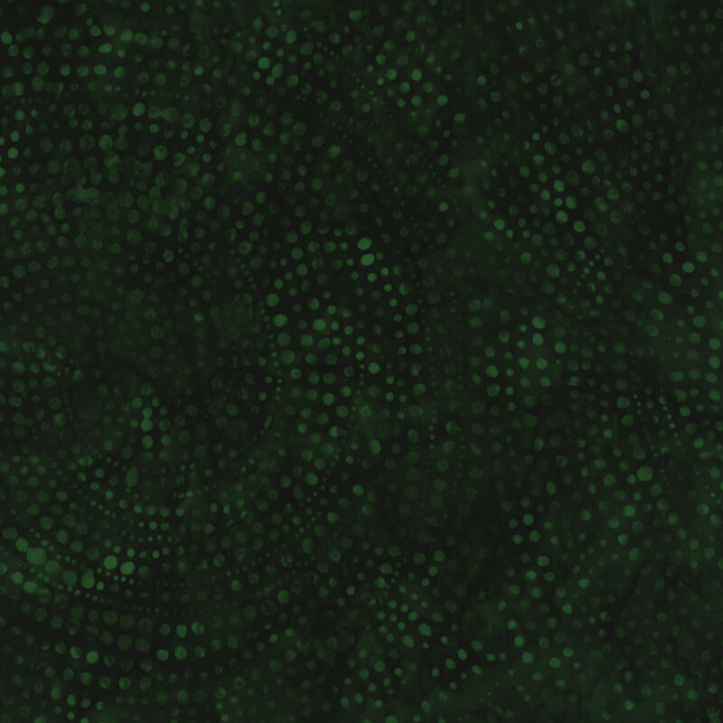 Abstract pattern of varying green dots on a dark green background, creating a textured effect.