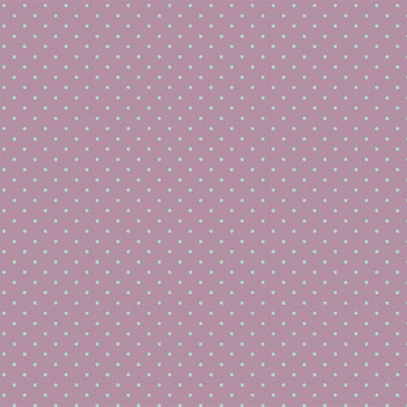 tiny light blue polka dots on a purple background