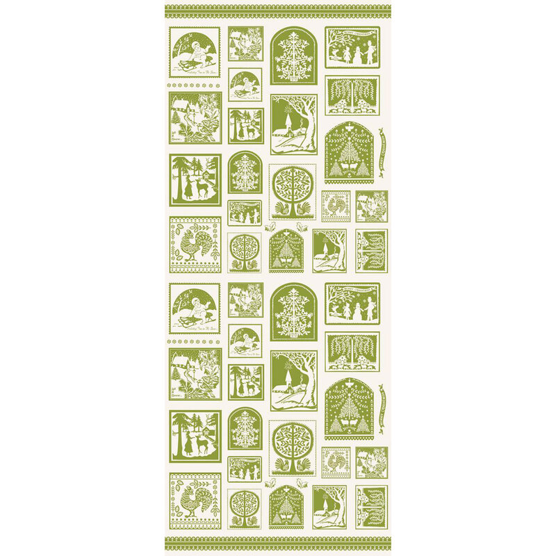 Digital image of the full panel, illustrating the pattern repeat.