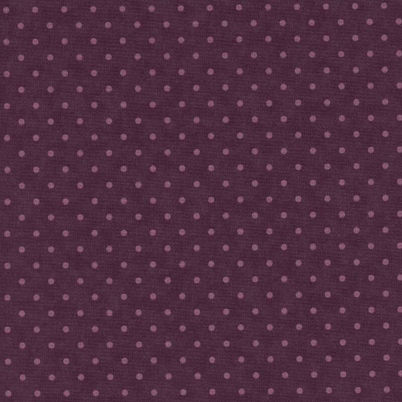 Plum polka dotted fabric 