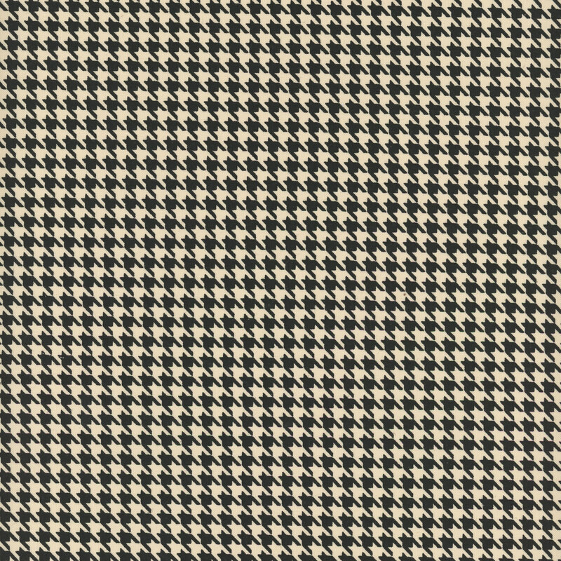 Black and cream houndstooth.