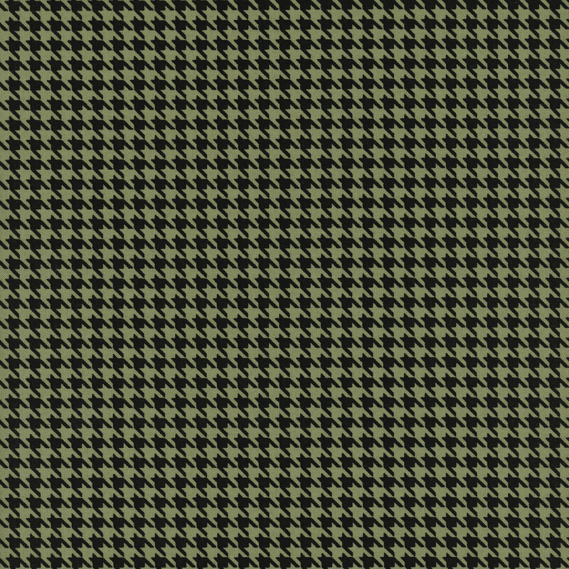 Black and green houndstooth.