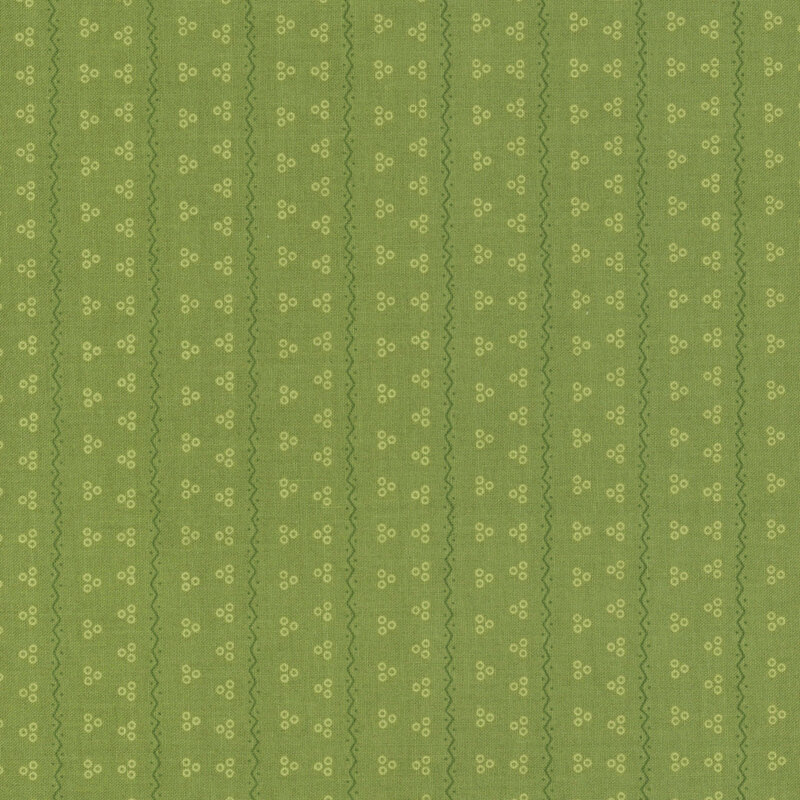 A repeated pattern of small, circle dots on a light green background.