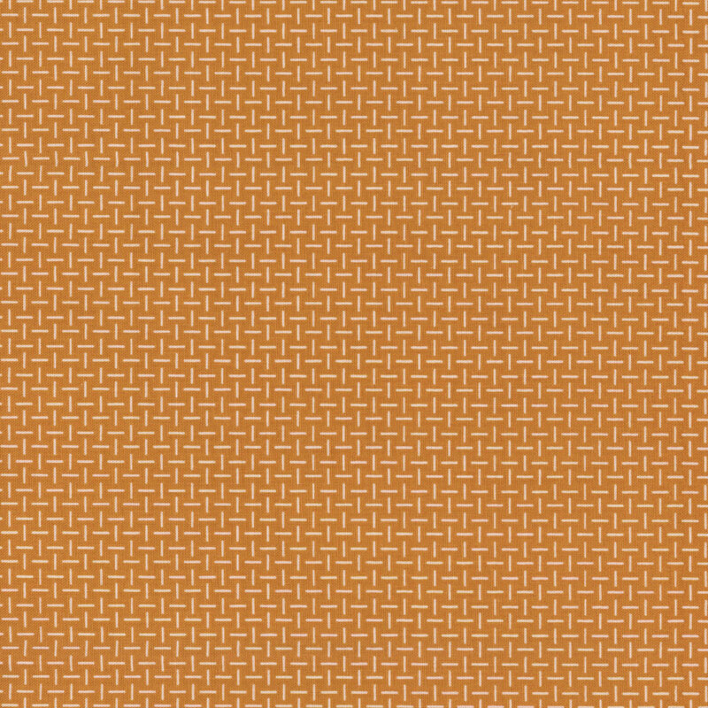 Textured pattern of interwoven white lines on a golden yellow background.
