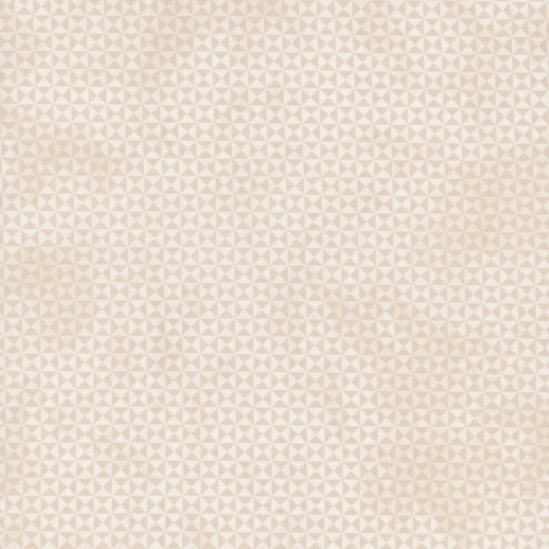 Light beige background with a subtle geometric pattern of small, repeated triangles.