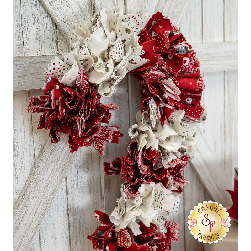 Gray shops and Red Christmas Gnome Wreath Kit - Ribbon Kit - DIY Wreath Kit