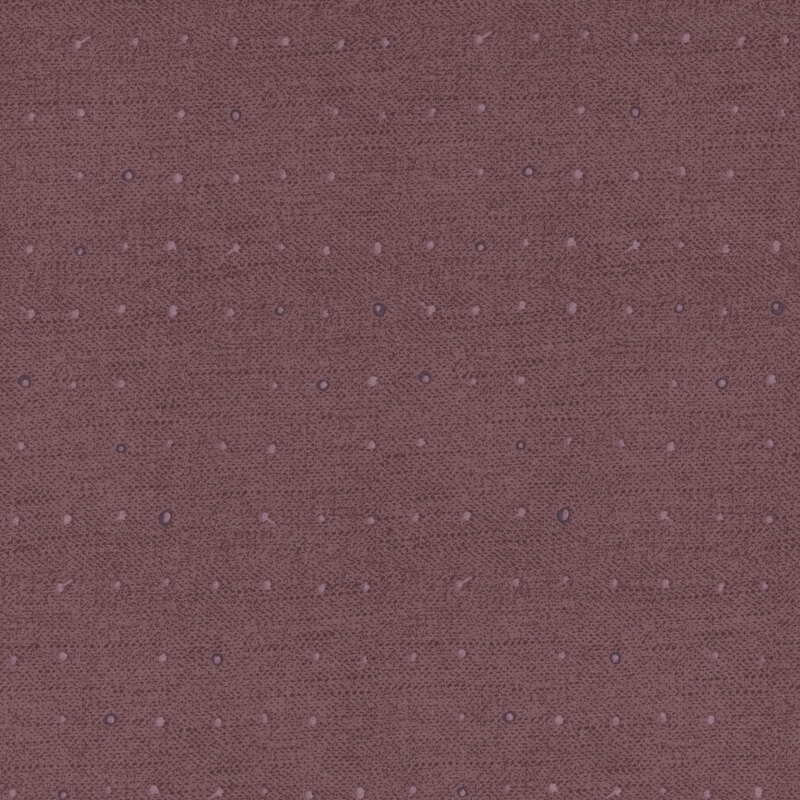 Tonal dots on a lightly textured mulberry purple background.