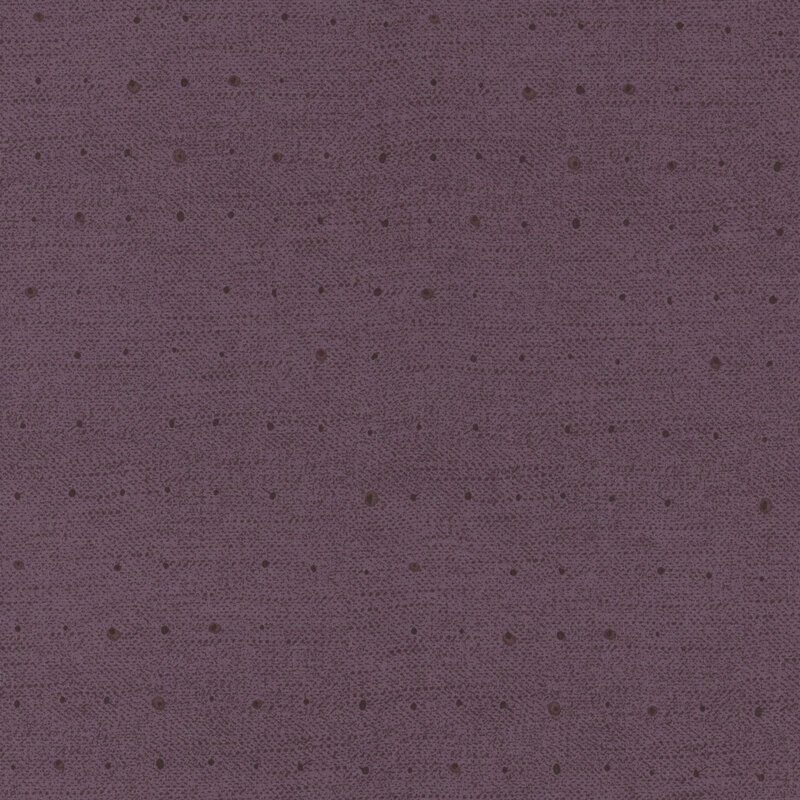 Tonal dots on a lightly textured dark purple background.