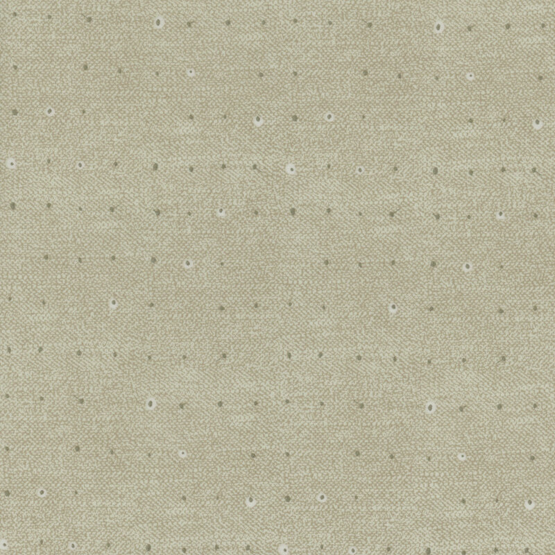 Tonal dots on a lightly textured light sage green background.