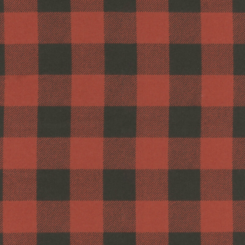 Repeating pattern of red and black squares in a checkered design.