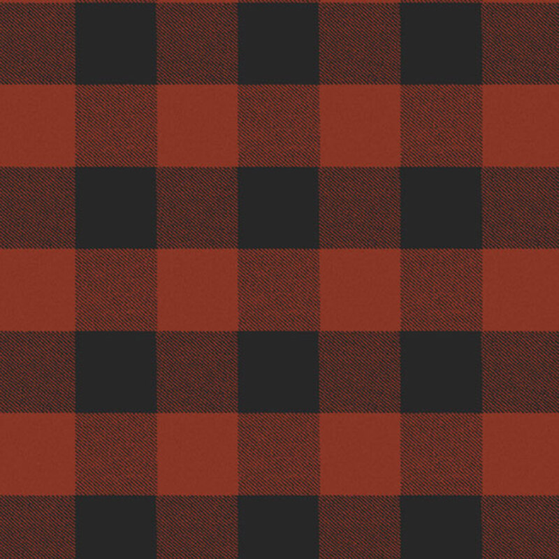 Repeating pattern of red and black squares in a checkered design.