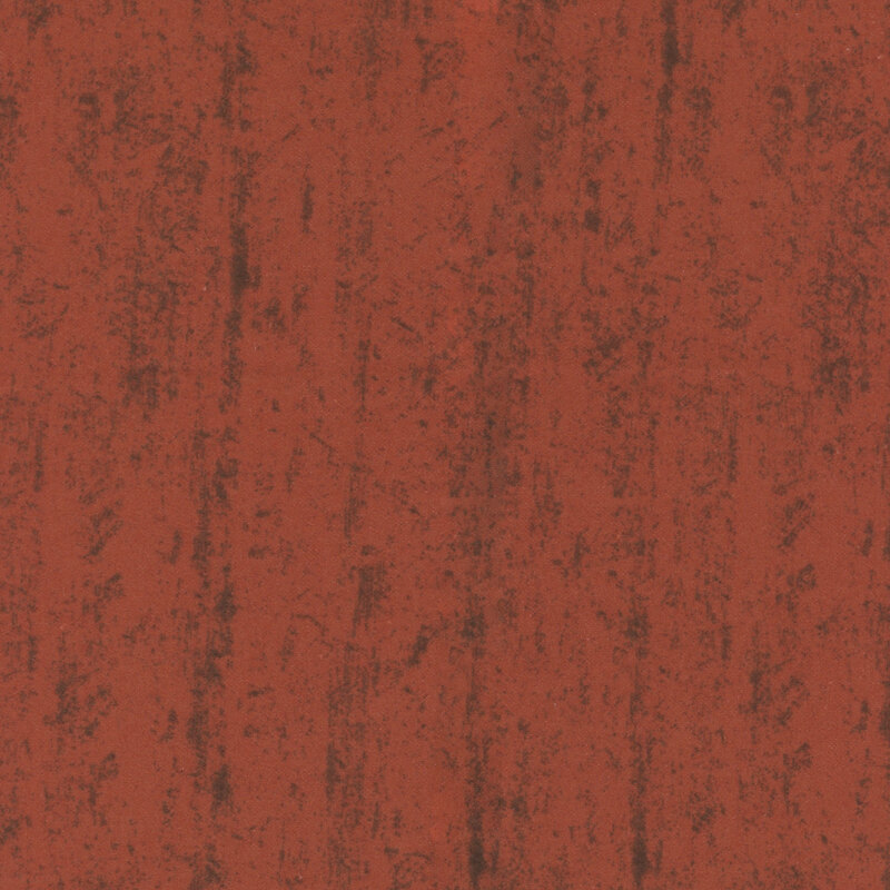 Tomato red flannel fabric with a wood-textured appearance.