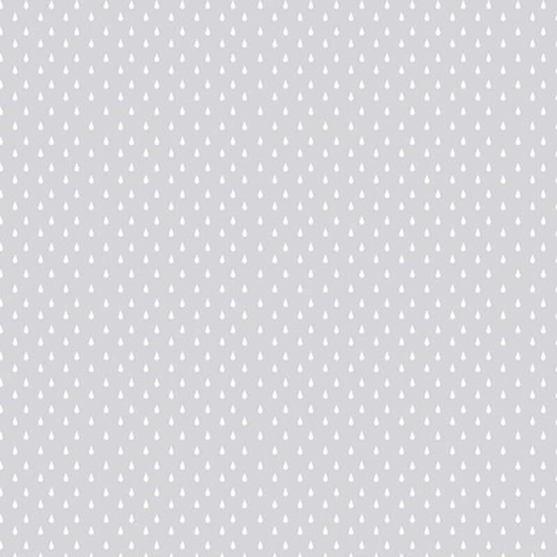 Light gray background with a subtle pattern of small white teardrop shapes.