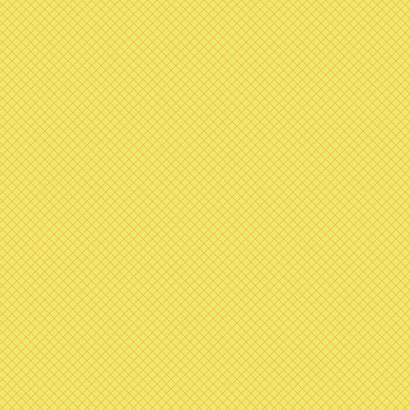 A light yellow fabric with a subtle diamond grid pattern.