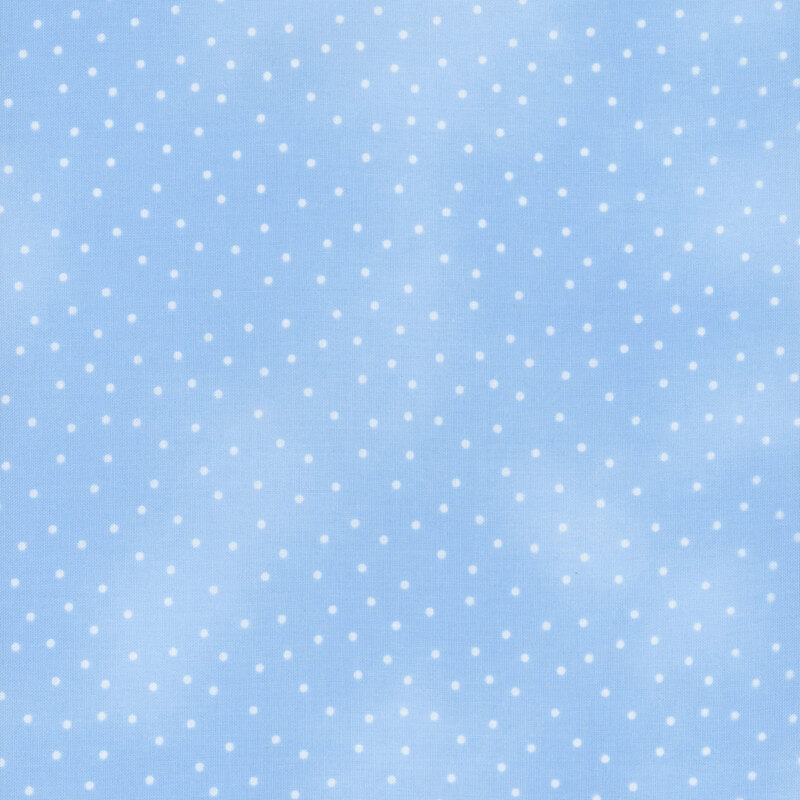 Small pinprick dots scattered across a mottled light blue background.