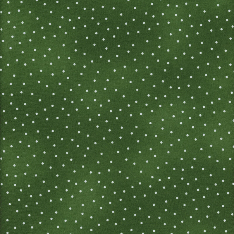 Small pinprick dots scattered across a mottled dark green background.