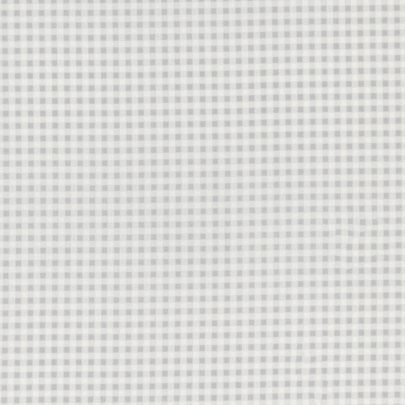 White and light gray gingham fabric.