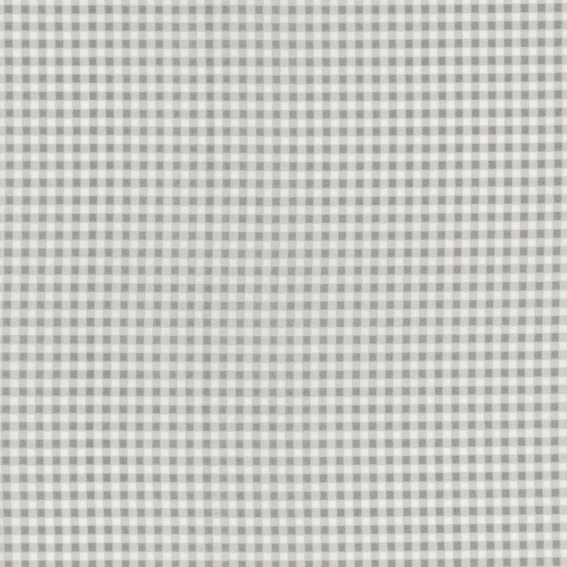 White and gray gingham fabric.