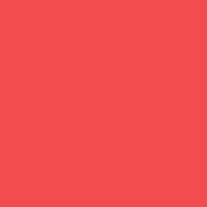 Solid coral red fabric swatch.