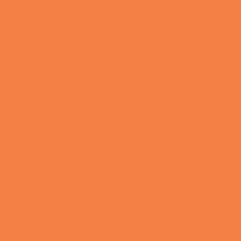 Solid bright orange fabric swatch.