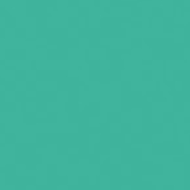 Solid bright teal fabric swatch.