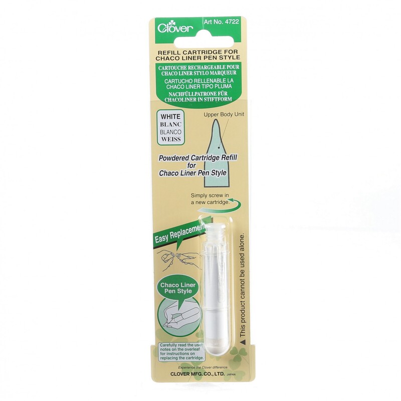 Chaco Liner Pen Chalk Refill - White in its packaging, isolated on a white background.