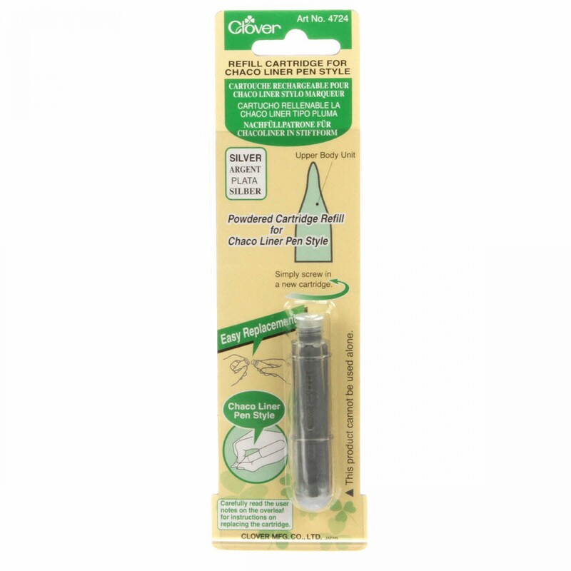 Chaco Liner Pen Chalk Refill - Silver in its packaging, isolated on a white background.