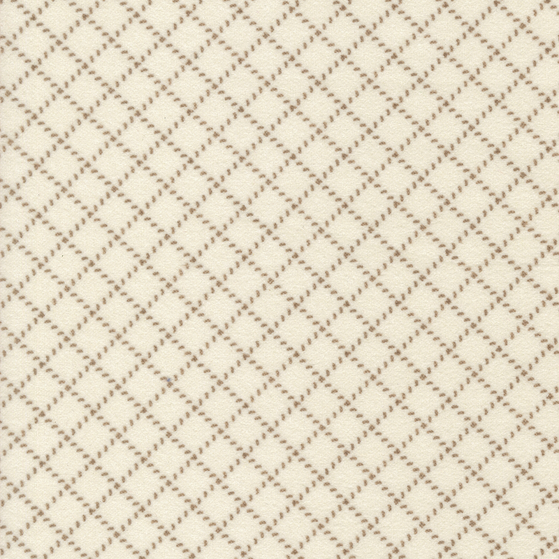 Light cream fabric with a diamond grid pattern.