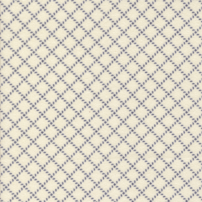 Light cream fabric with a diamond grid pattern.