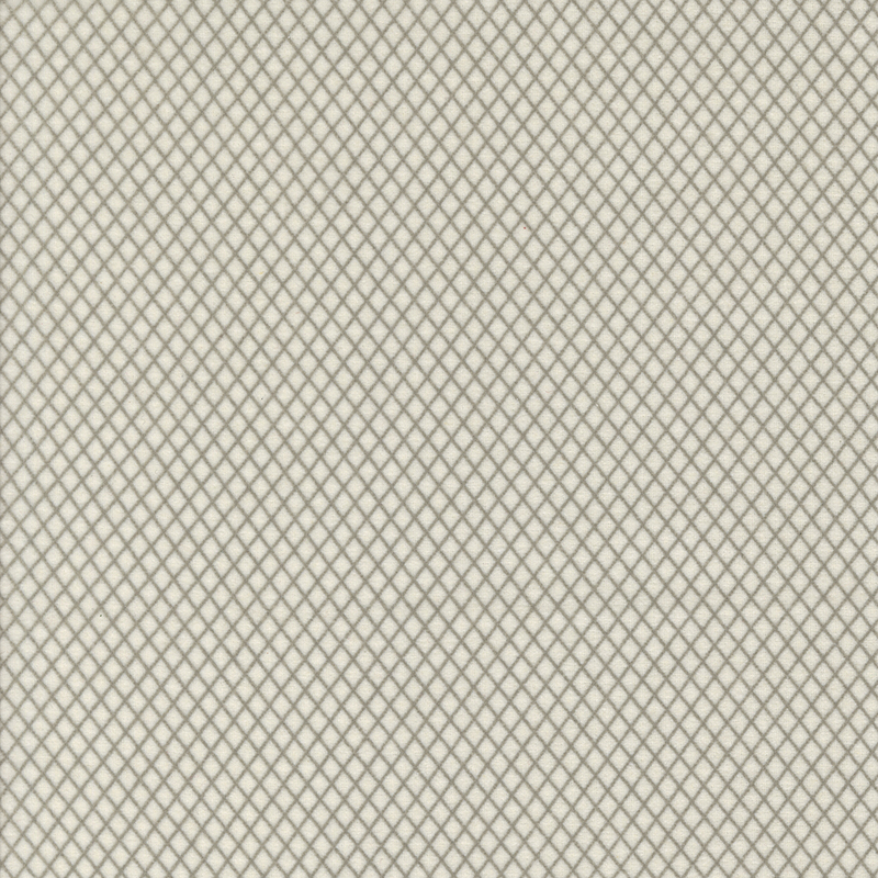 Cream fabric with a subtle diamond pattern.