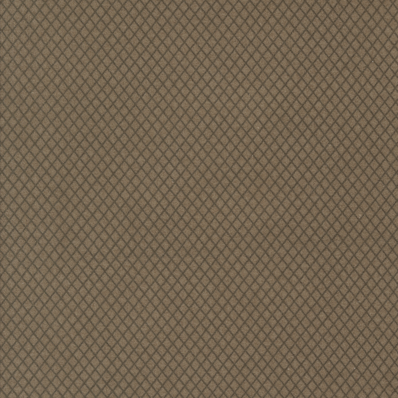 Brown fabric with a subtle diamond pattern.