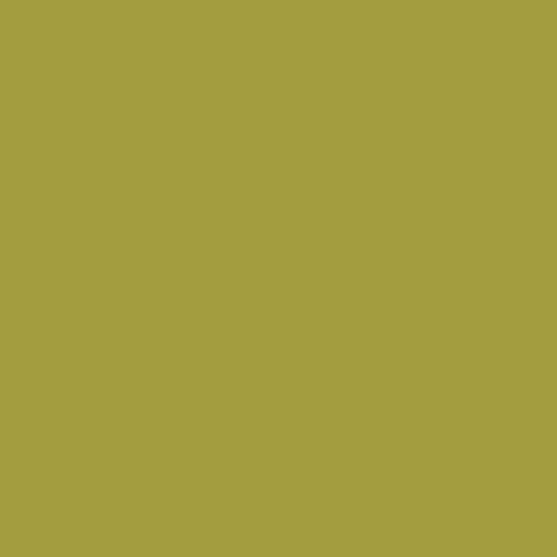 Solid olive green fabric swatch.