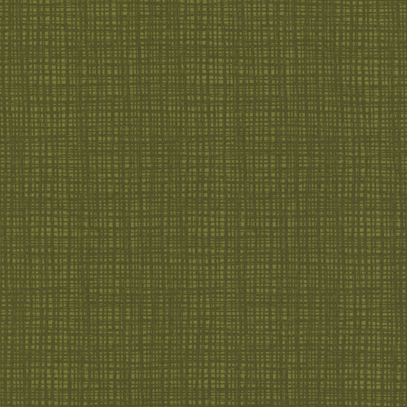 A tonal fern green fabric with a woven-textured background.