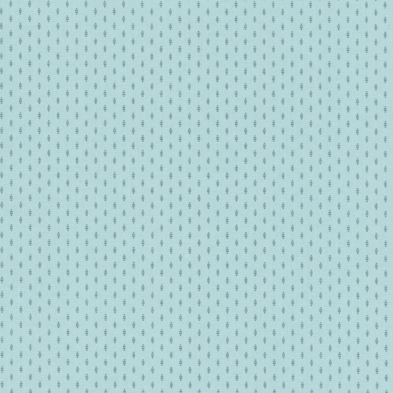 Light blue background with a repeated pattern of small, dark blue trees.