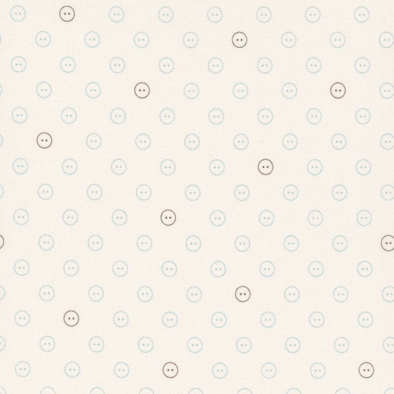 Light cream background with a repeating pattern of small buttons in varying colors.