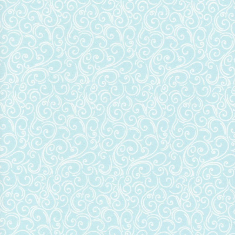 Abstract design of wind swirls set on a aqua background