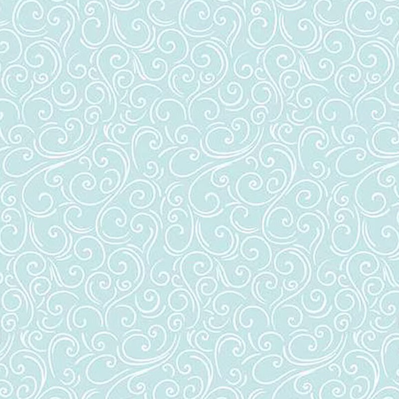 Abstract design of wind swirls set on a aqua background