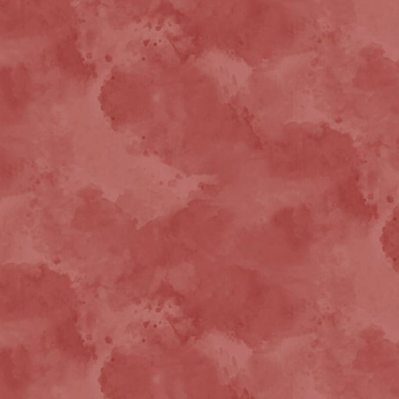 Abstract fabric in shades of red with soft, blended patterns.