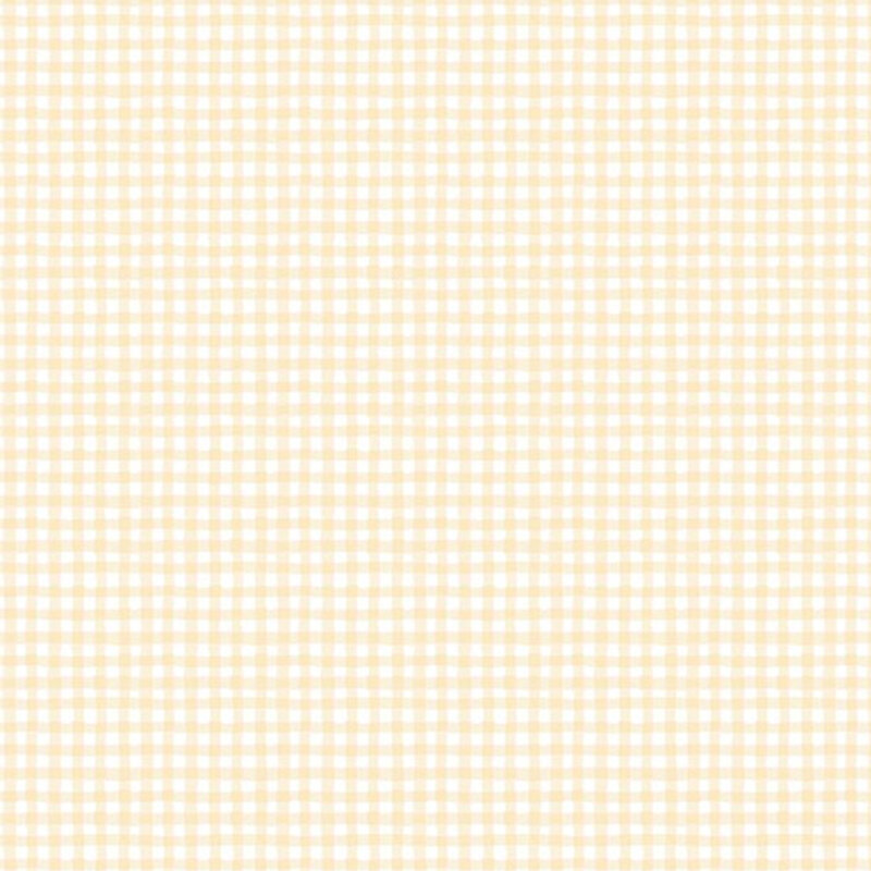 A white and pastel yellow fabric swatch.