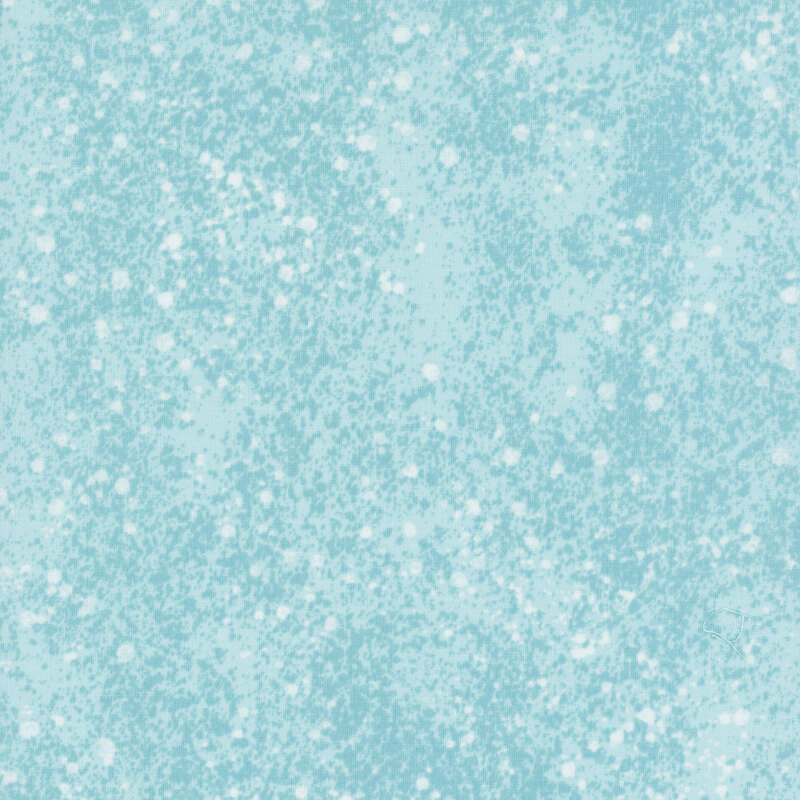 A light blue fabric with subtle mottling and a white spray effect.