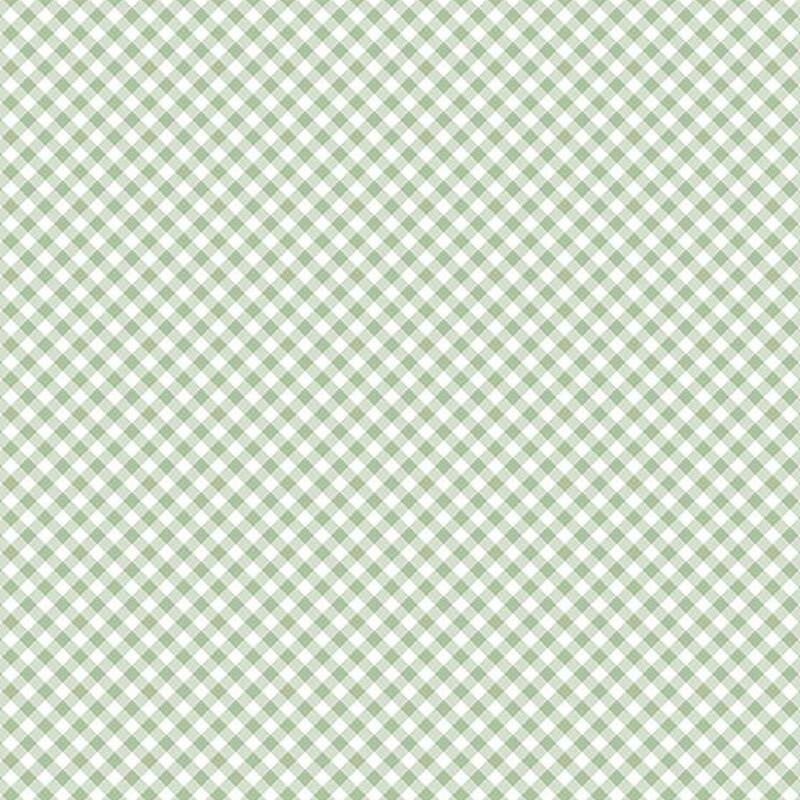 green diagonal gingham fabric pattern