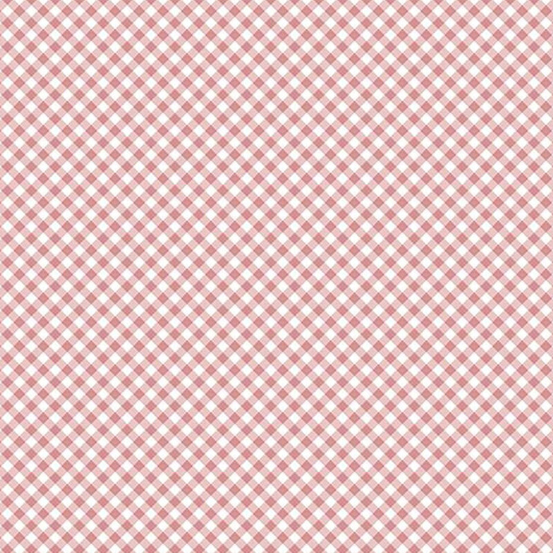 pink diagonal gingham fabric pattern