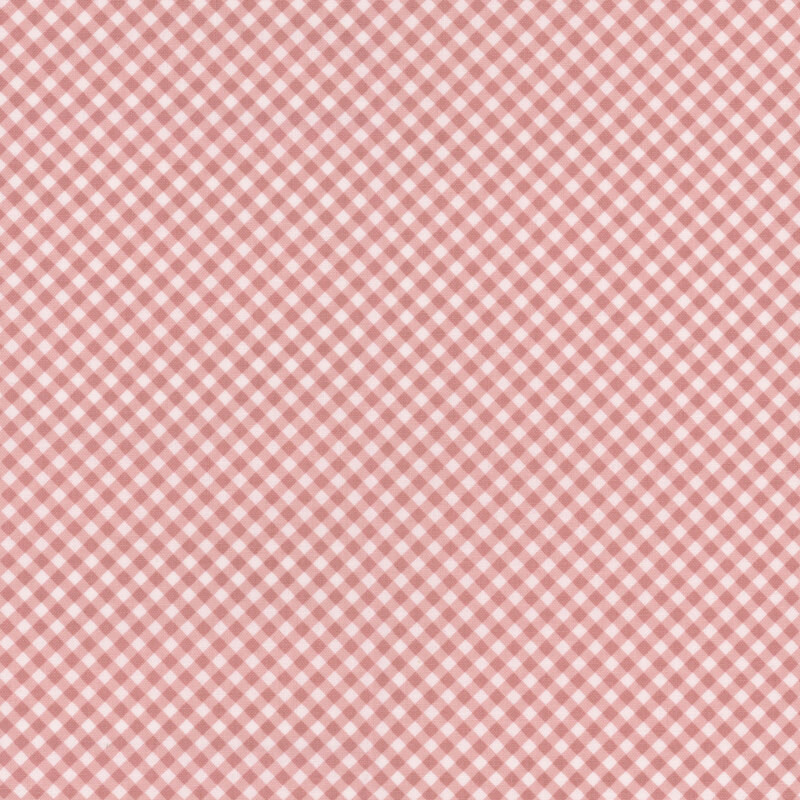 pink diagonal gingham fabric pattern