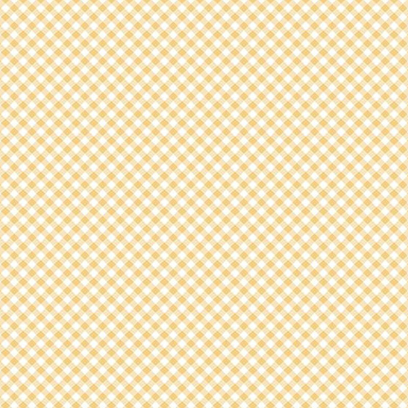 orange diagonal gingham fabric pattern