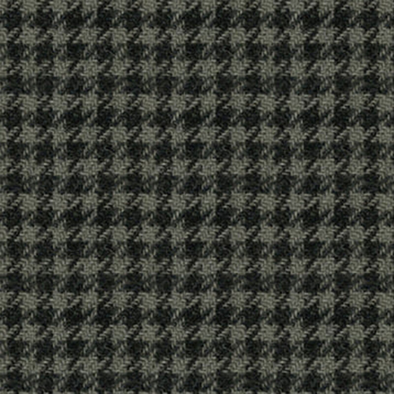 a black and gray Houndstooth fabric pattern