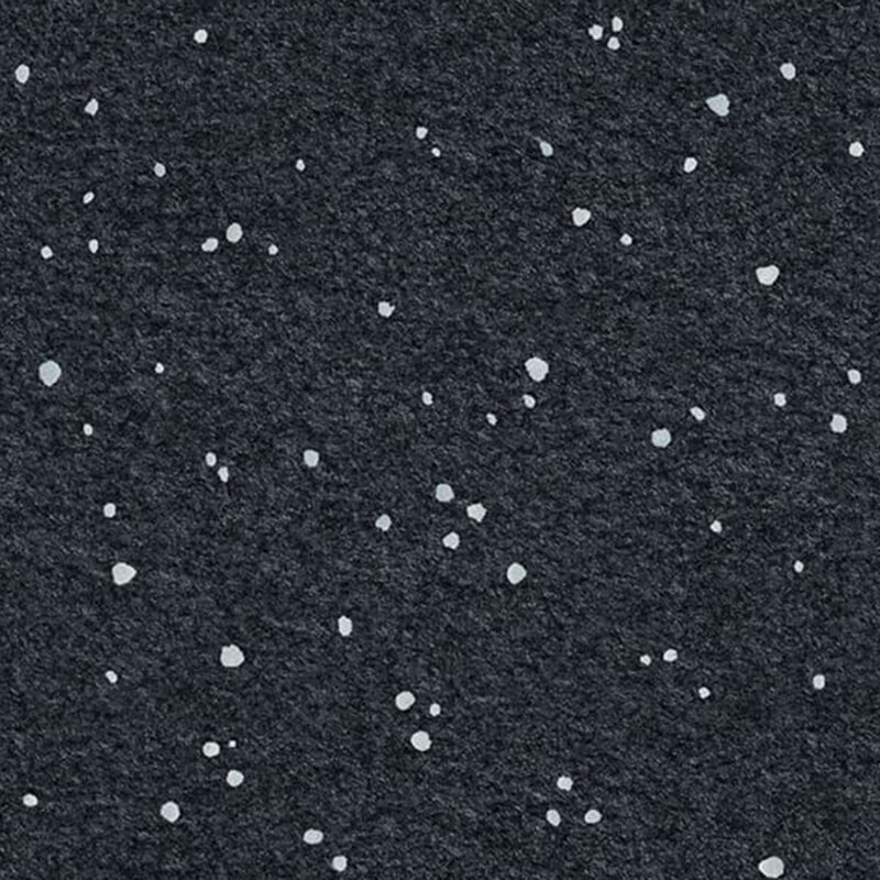 a fabric pattern of snow falling slowly over a black background