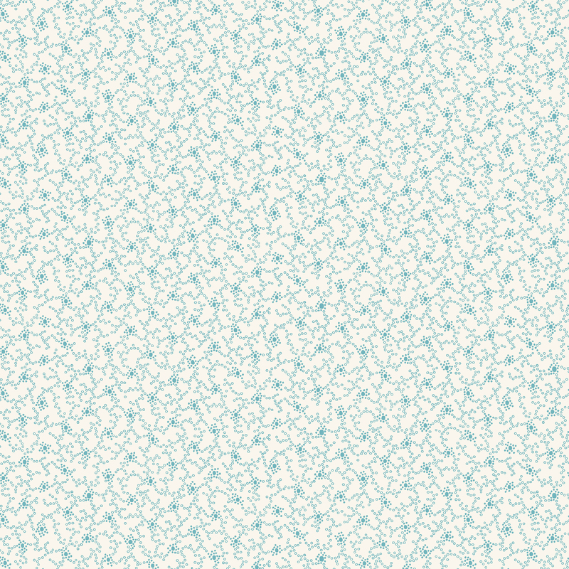 Repeating light blue abstract vine pattern on a white background.